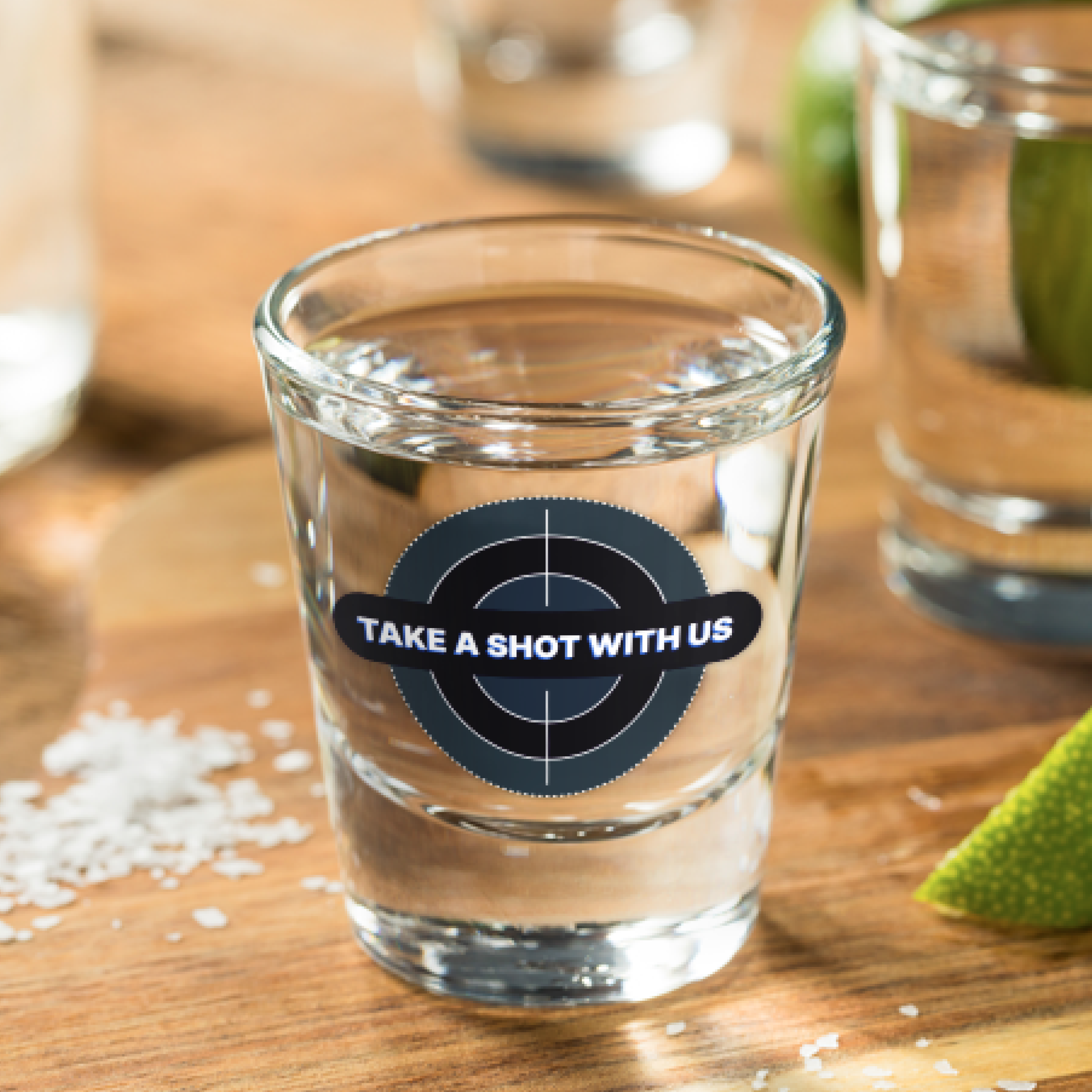 Take A Shot Bullseye Shot Glass